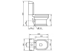 Бачок для унитаза Cezares Giubileo белый, глянцевый (CZR-165T) - 2