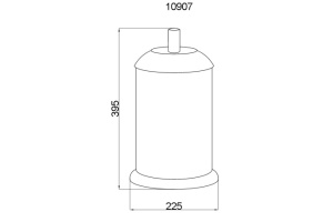 Ведро для мусора Boheme Murano crystal хром глянцевый - 2