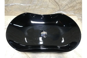 Раковина накладная CeramaLux NC 66 см черный (9175AB)