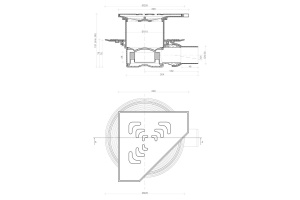 Душевой трап Pestan Confluo Standard Angle1 - 2