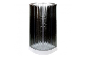 Душевая кабина Deto L 100х100 без крыши, черный (L801NBLACK)
