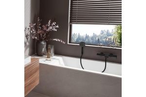 Смеситель для ванны Hansgrohe Vivenis черный матовый - 2