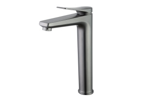 Смеситель Lemark Bronx LM3709GM для умывальника высокий, монолитный, графит