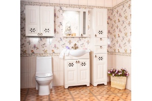 Зеркало Бриклаер Кантри 65 бежевый дуб - 2