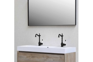 Смеситель для раковины GPD Retro черный матовый - 2