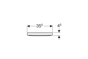 500.687.01.1 Geberit Smyle Square Сиденье для унитаза Slim, антибактериальное, с механизмом плавного закрывания SoftClose, с быстросъемным креплением - 3