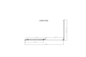 Душевой уголок Vincea Slim-N 130х90 черный стекло прозрачное - 2