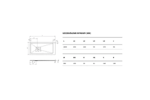 Поддон для душа EXCELLENT Arda 180x90 серый - 3
