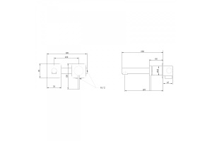 Смеситель для раковины ABBER Emotion хром (AF8812) - 3