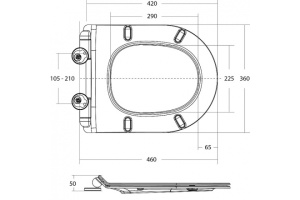 Сиденье для унитаза BelBagno белый, матовый (BB901SC) - 3