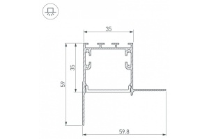 Соединитель угловой L-образный накладной Arlight S-LUX 030101 - 2