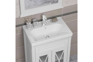 Тумба под раковину Opadiris Палермо 60 белая матовый  - 2