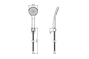 Ручной душ Dorff Comfort D0208000BL, черный - 3