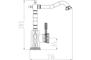 Смеситель Milacio Villena MC.509.BBR для кухонной мойки - 2