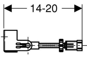 Комплект крепления для инсталляций Geberit Duofix 111.835.00.1 угловой к стене - 2