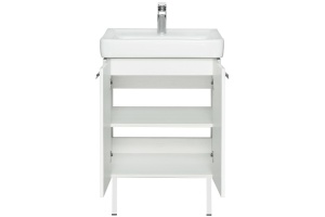 Тумба под раковину Aquaton Йорк 60 белый-светлое дерево - 3