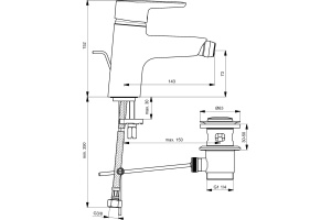 Смеситель для биде Ideal Standard Connect хром (B9920AA) - 2