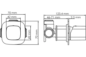 Смеситель для душа Wasserkraft Naab хром - 2