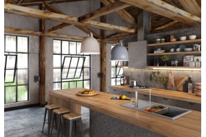 Мойка кухонная Alveus Intermezzo Granital 130 concrete - 3