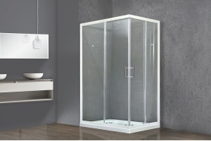 Душевой уголок Royal Bath HPD 110х80 профиль белый стекло прозрачное - 2