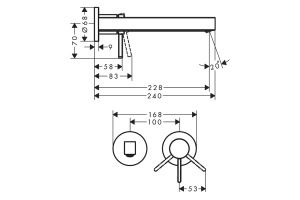 Смеситель для раковины Hansgrohe Finoris хром - 2