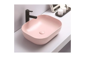 Раковина накладная CeramaLux NC 50.5 см розовый матовый (78104MP-3) - 2