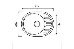 Мойка кухонная Kaiser KSS-5745 R - 2