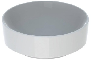 500.768.01.2 VariForm Раковина с установкой на столешницу круглой формы, D=40 см, без отв. под смеситель, без отв. перелива