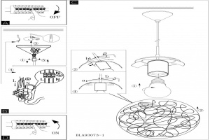 Подвесной светильник Eglo ПРОМО Luberio 93073 - 3