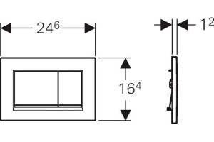 Кнопка смыва Geberit Sigma 30 115.883.KH.1 хром - 3