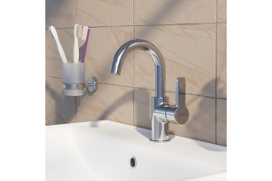 Смеситель для умывальника IDDIS Sena с поворотным изливом (SENSBR0i01) - 2