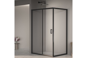 Душевой уголок RGW Passage 120х80 черный стекло прозрачное