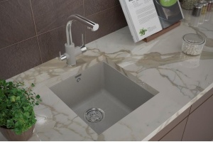 Мойка кухонная Paulmark Brilon 45 серый матовый - 3