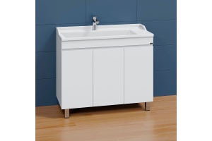 Тумба под раковину напольная Санта Марс 100 белый - 2