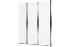 Шторка для ванны Excellent Fliper 120 хром правая