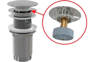 Донный клапан для раковины AlcaPlast A392C - 2