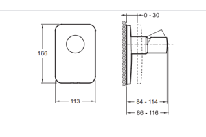 Смеситель Jacob Delafon Toobi E98707-CP для душа - 2