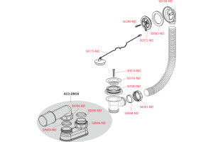 Слив-перелив AlcaPlast A501 - 3