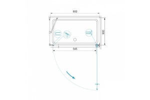 Душевой уголок RGW Hotel HO-045-1 60x90 профиль хром стекло прозрачное - 3