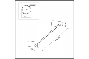 Настенный светодиодный светильник Odeon Light Dalia 4396/6WL - 3