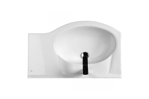 Мебельная раковина Stella Polar Коралл 83 правая белая - 2