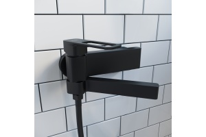 Смеситель Iddis Slide для ванны с душем, матовый черный SLIBL00i02WA - 2