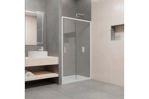 Душевая дверь RGW Passage PA-14W 140х195 профиль белый стекло прозрачное - 2