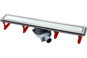 Душевой лоток Pestan Confluo Premium Line 850 белое стекло/сталь