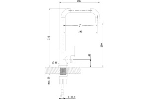 Смеситель Orange Steel M99-006NI для кухонной мойки - 2