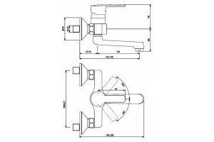Смеситель для раковины Vidima Uno BA250AA - 2