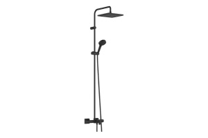Душевая стойка Hansgrohe Vernis Shape Showerpipe 240 1jet с термостатом черный матовый