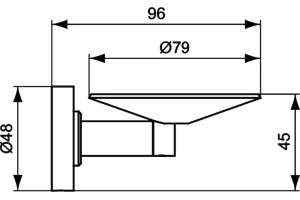 Мыльница Ideal Standard IOM хром - 2