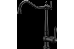 Смеситель для кухни Paulmark Retro темно - серый матовый