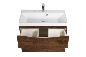 Тумба с раковиной BelBagno Marino 80 темное дерево - 3